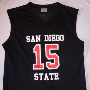 San Diego State SDSU Aztecs Basketball Jersey Shirt Montezuma Monty Size Medium